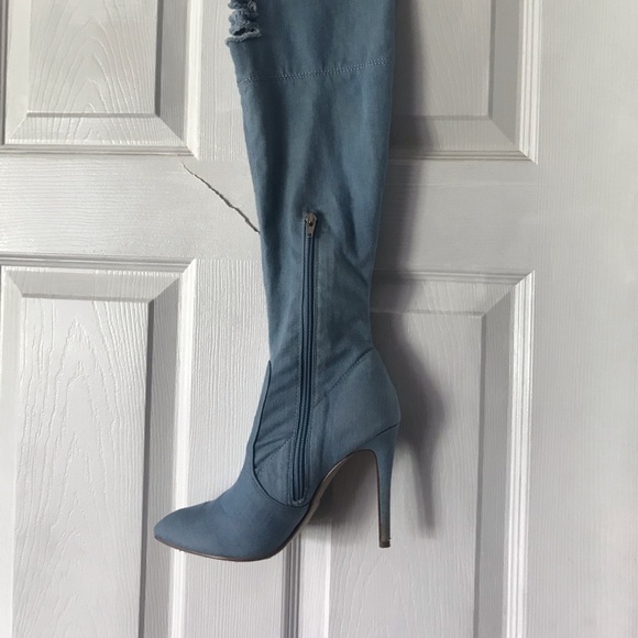 Blue gene tall high heel sexy boot - Picture 7 of 8